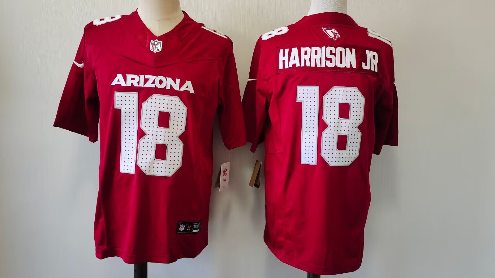 Men Arizona Cardinals #18 Harrison Jr Nike Cardinal Game red NFL Jersey->arizona cardinals->NFL Jersey